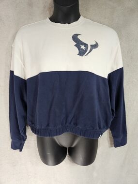 '47 Brand Two-Tone Crewneck Sweater - White & Navy